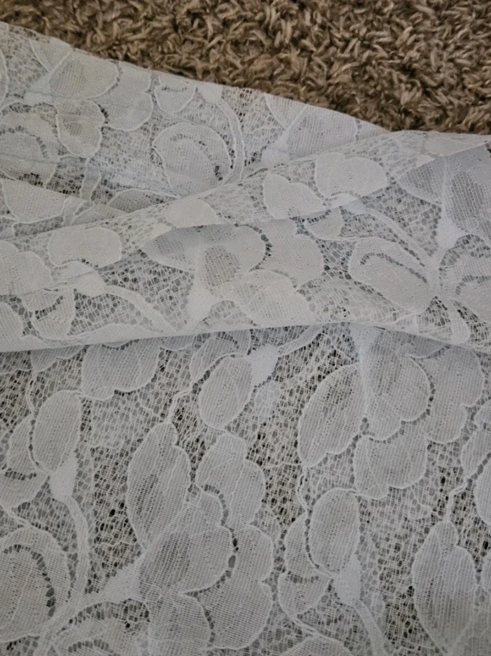 Baby Blue Lace Sheer Curtain Panels Elegant Floral Design Vintage 59×87 2 Panels